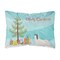 Caroline&#x27;s Treasures Skye Terrier Christmas Canvas Fabric Decorative Pillow
